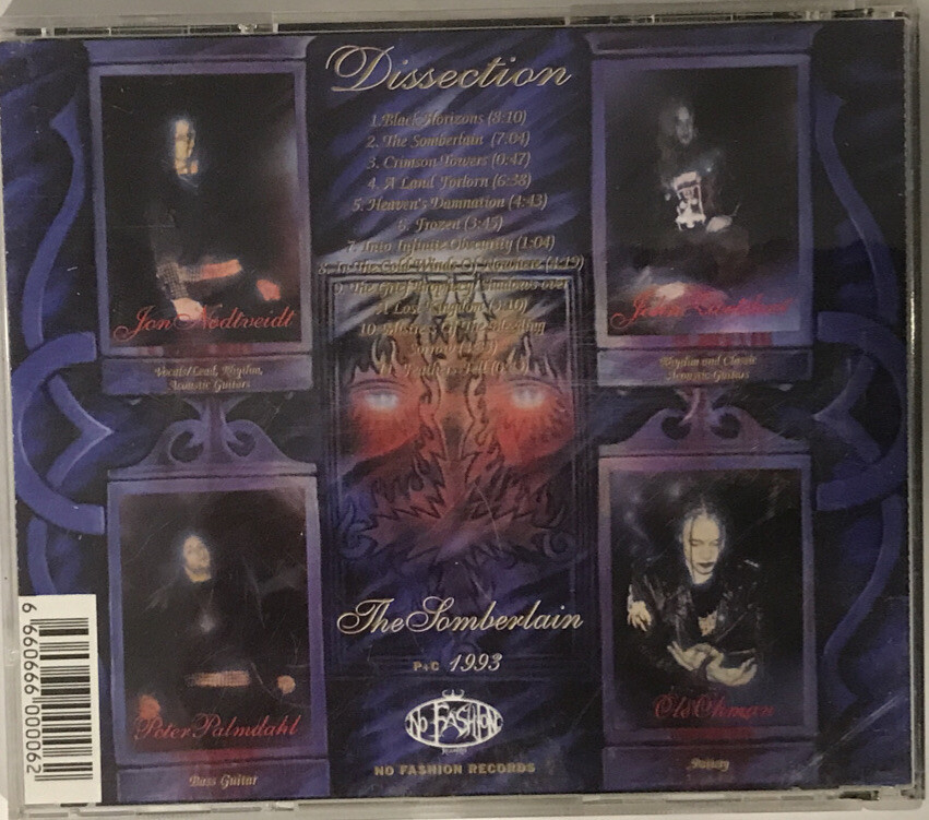 Dissection – The Somberlain CD 1993 No Fashion Records – NFR 006