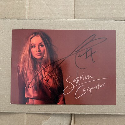 Signed Sabrina Carpenter EVOLution Tour Rare Autographed 5x7
