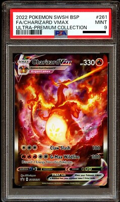 PSA 9 MINT Charizard VMAX SWSH261 FULL ART HOLO 261 SWSH PROMO