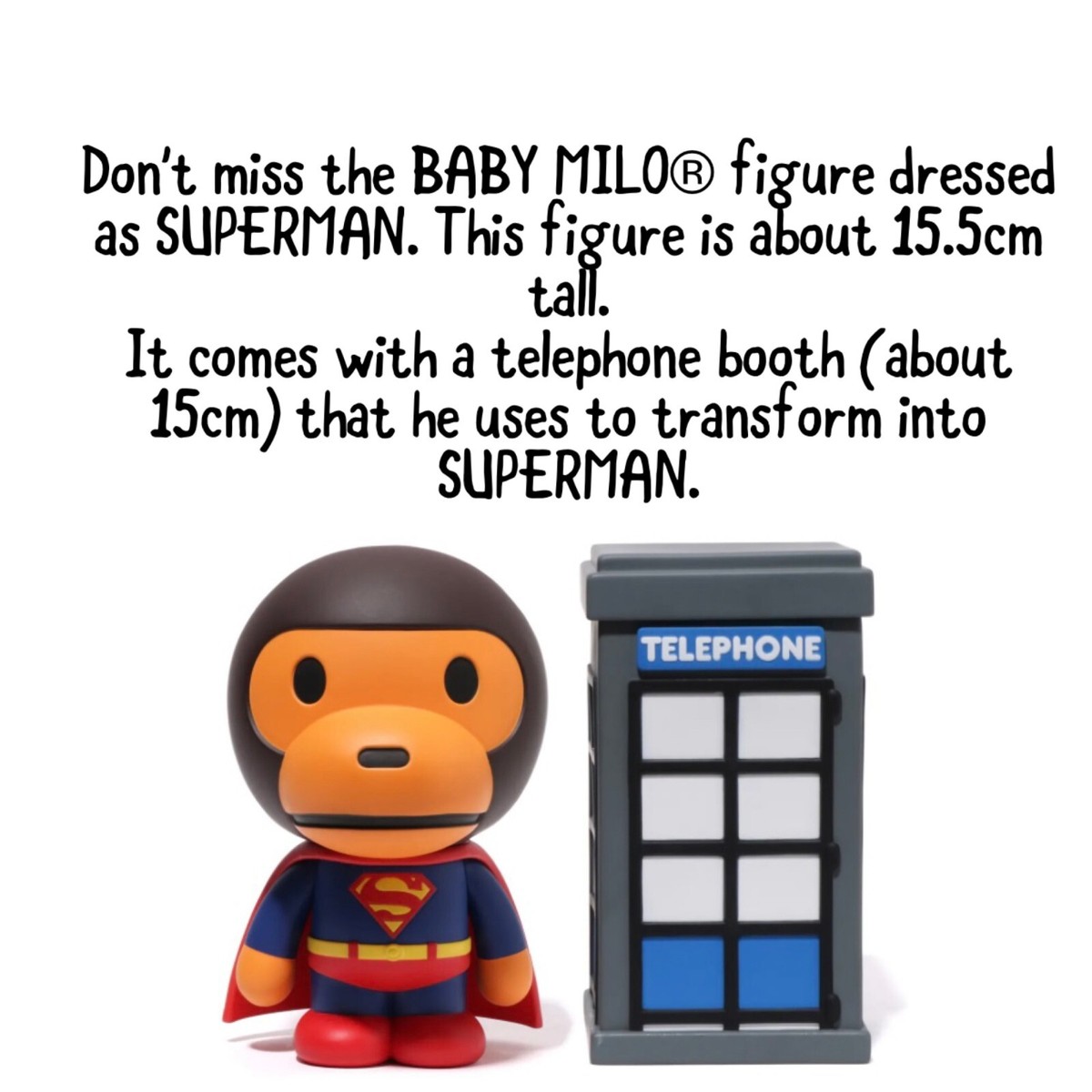 DC BATMAN & SUPERMAN x BABY MILO® VCD A BATHING APE | eBay