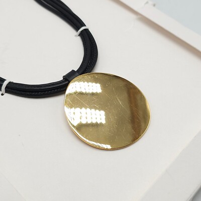 ZARA NEW WOMAN SS24 GOLDEN LEATHER CORD NECKLACE REF:1856/020 | eBay