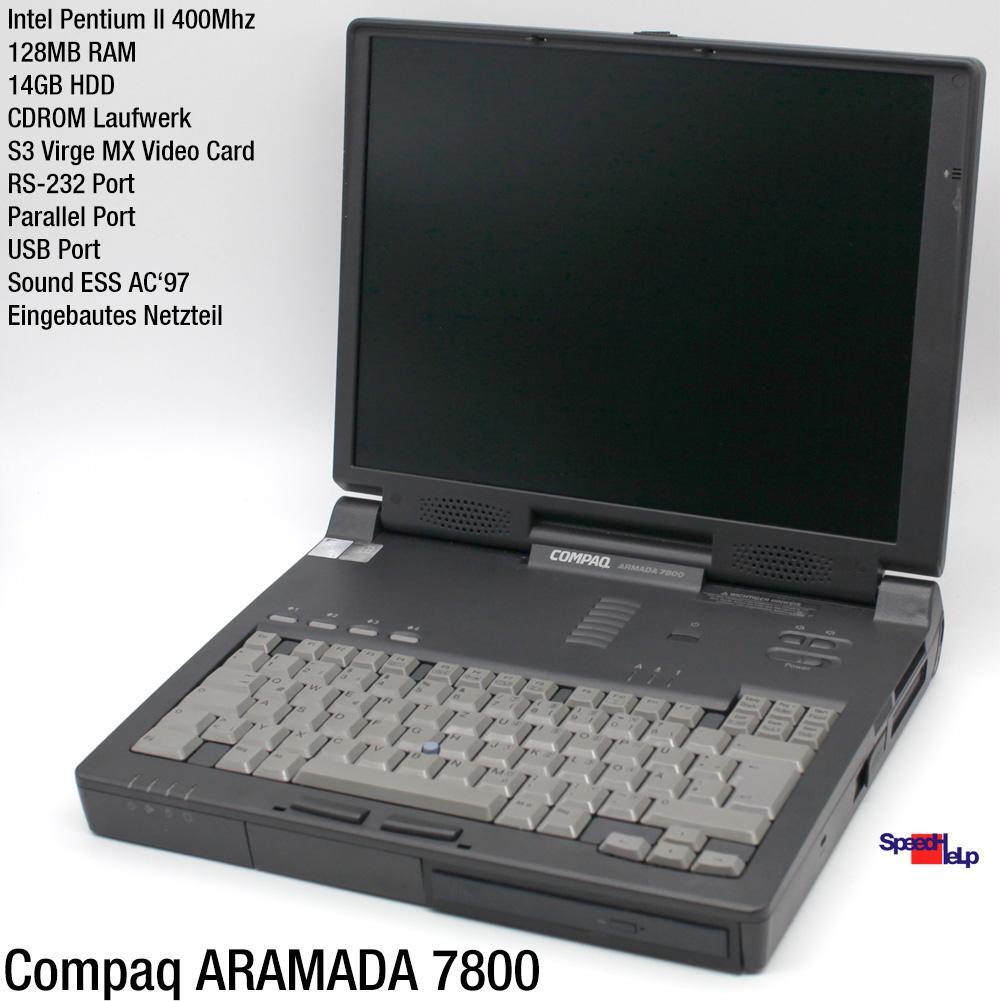 Compaq Armada 7800 Notebook Laptop Windows 98 Parallel Port