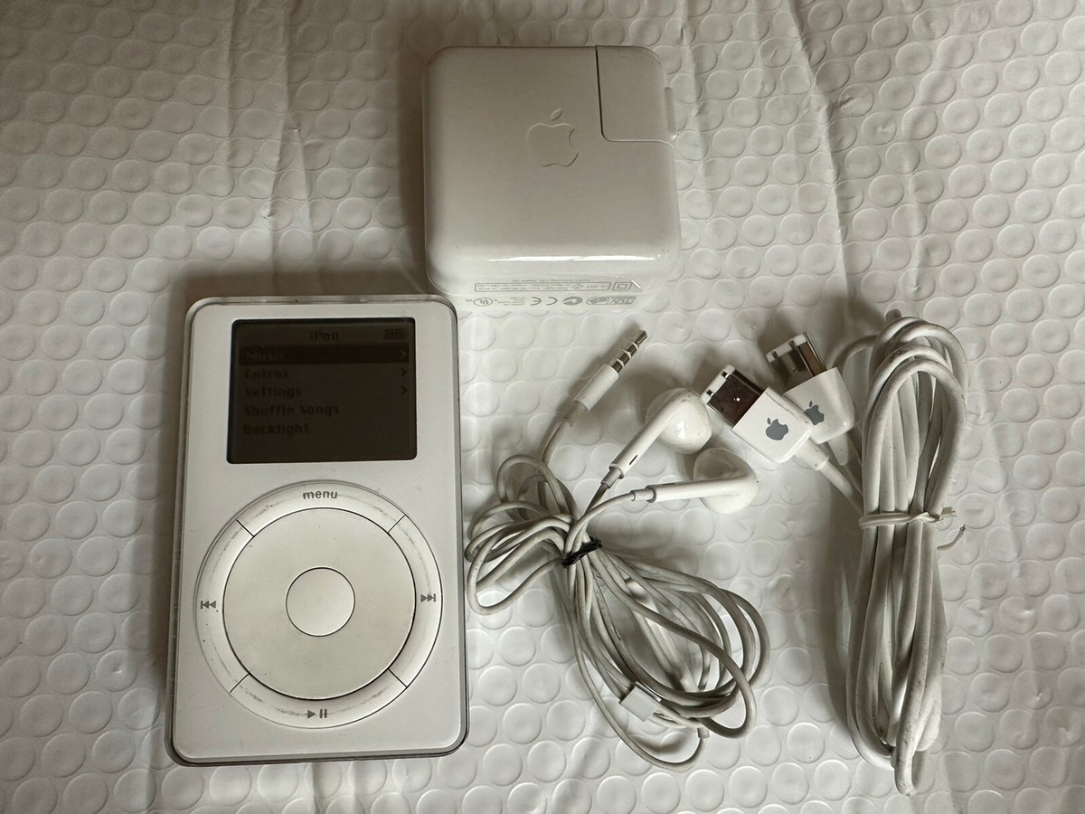 VTG Apple iPod M8541 White 1st Gen 5GB Scroll Wheel 2001 FireWire