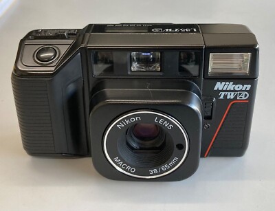 Nikon L35 AF Pikaichi 35mm Point & Shoot Film Camera good 1985