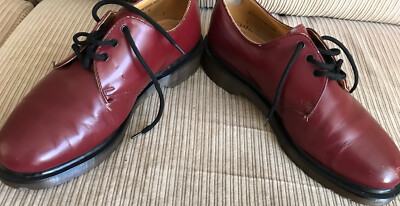 Vintage Doc Dr Martens Oxblood Oxford Shoes Mens Size 8 Womens 6