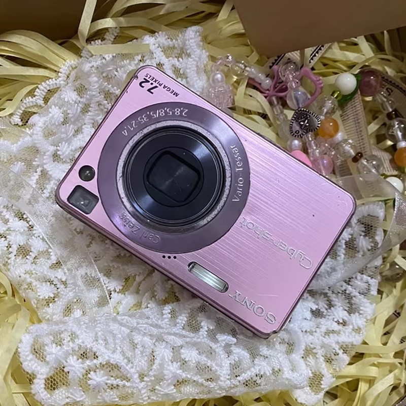 Sony Cybershot DSC-W120 Pink 7.2MP 4x Optical Zoom CCD Vintage