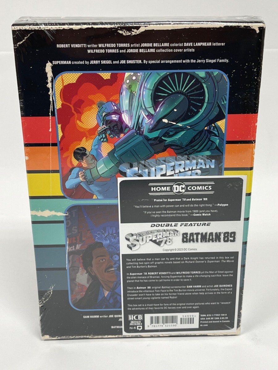 Superman '78 / Batman '89 2-Book Movie Box Set DC Comics HC
