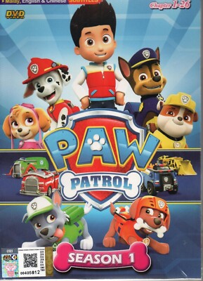 DVD Paw Patrol Collection TV Series Season 1-8 ( 208 Episode