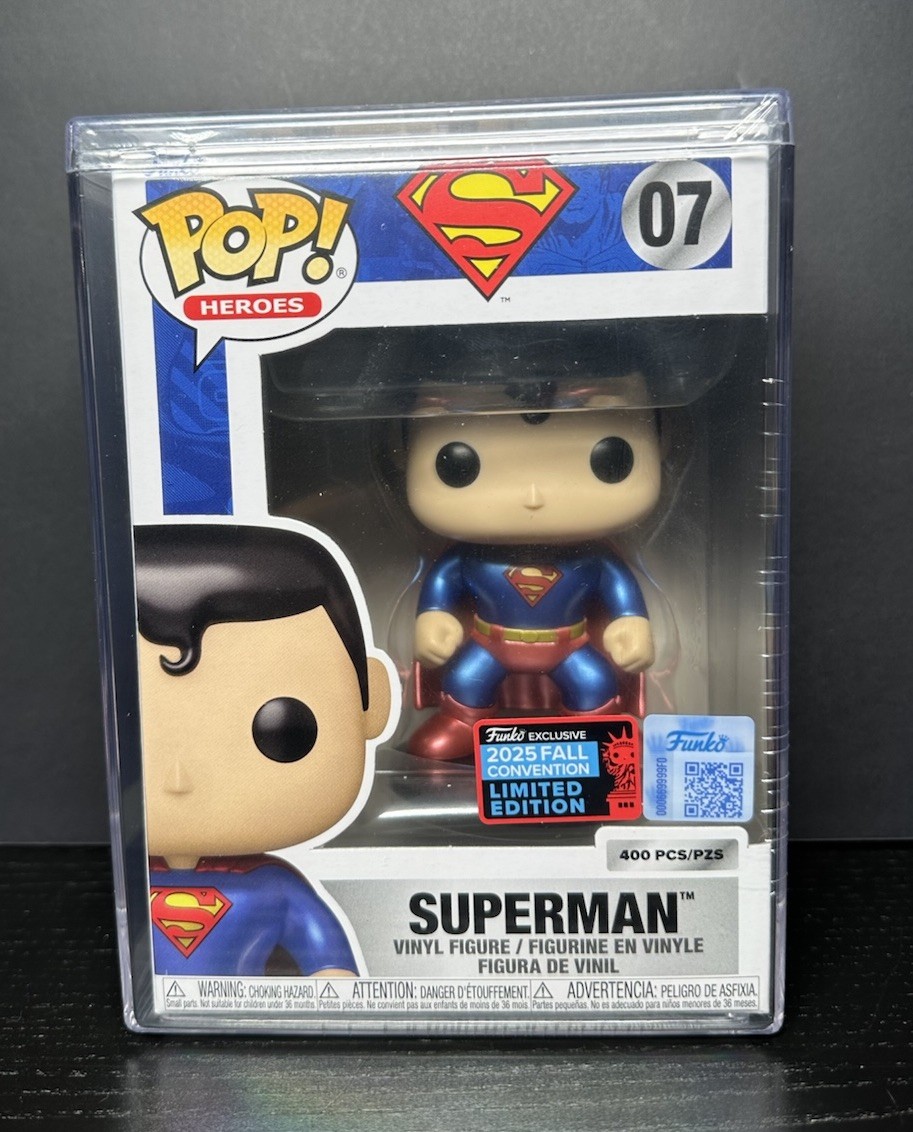 Funko Pop! Heroes NYCC DC Mystery Box LE 400 PCS Metallic Superman