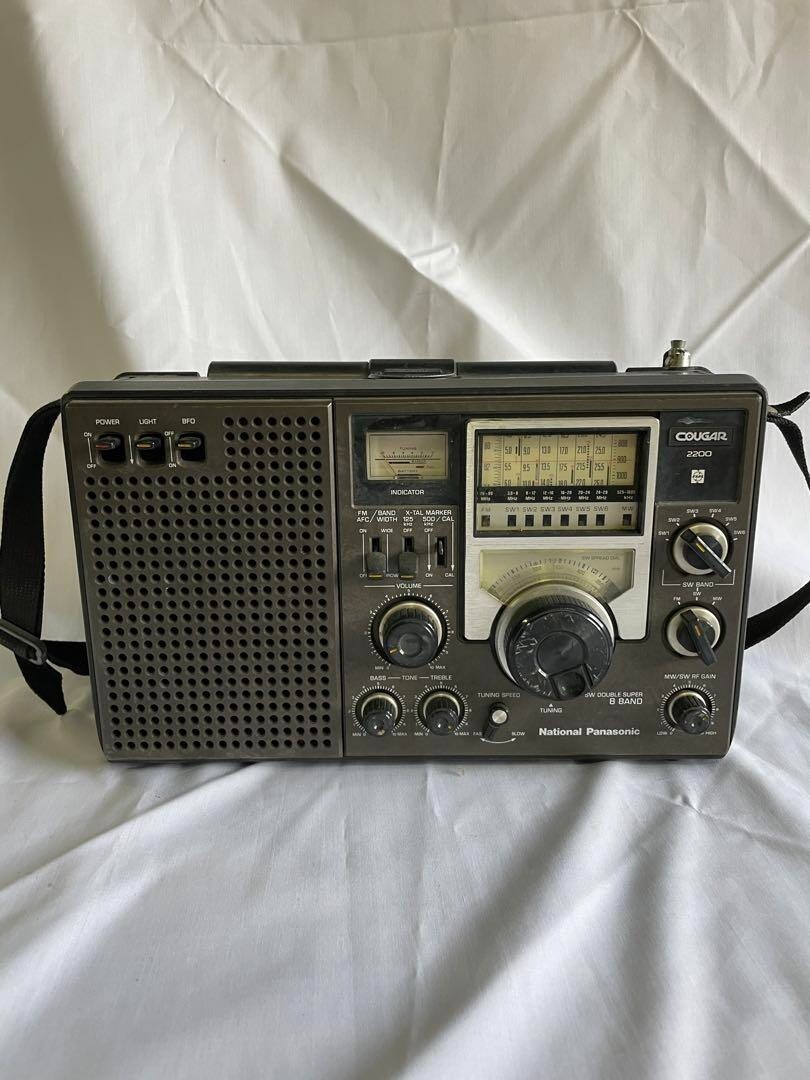 National Cougar 2200 クーガー ラジオ ジャンク品 ナショナル