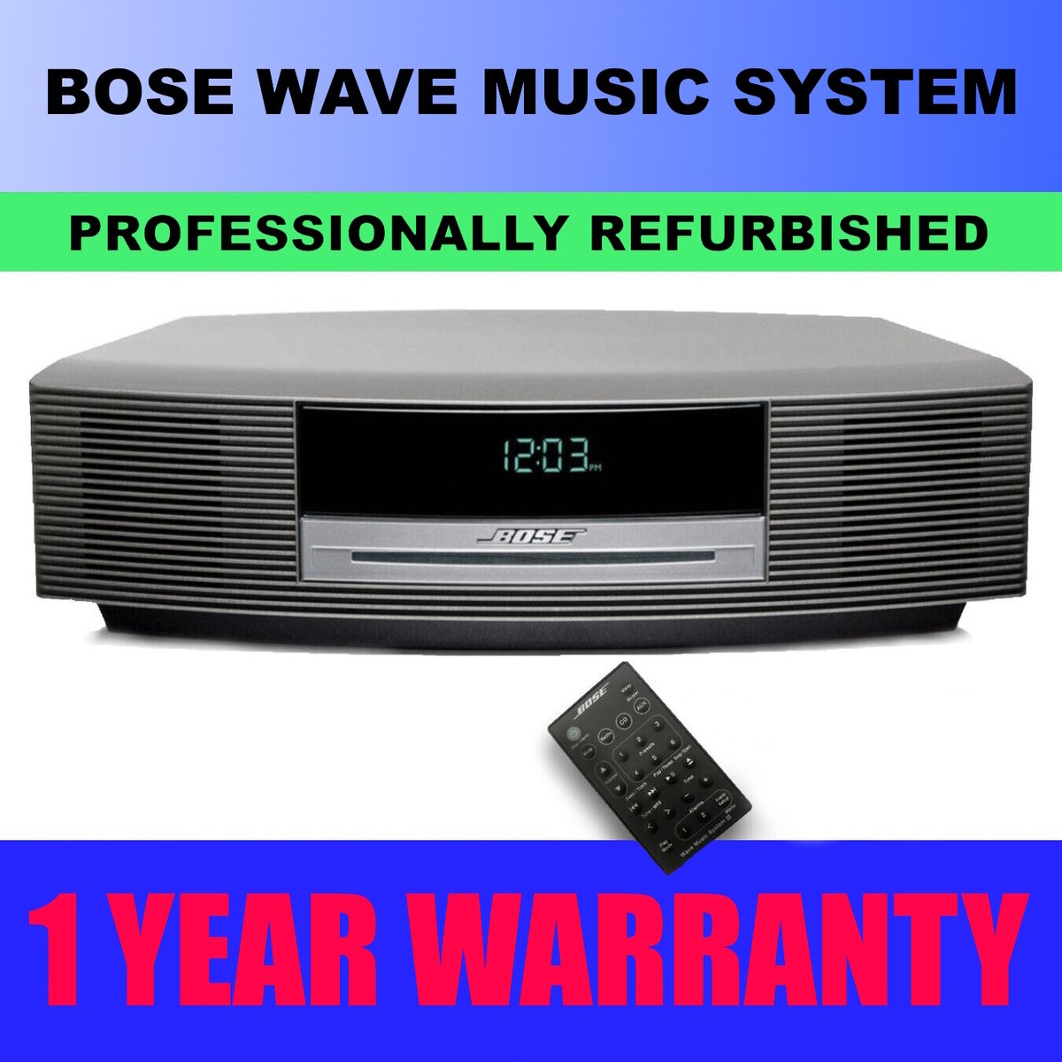 Bose Wave Music System AM/FM Radio w/CD Player & 3-Disc Multi CD