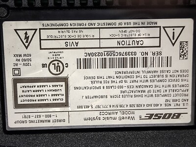 Bose AWRCC2 Wave Music System CD | eBay