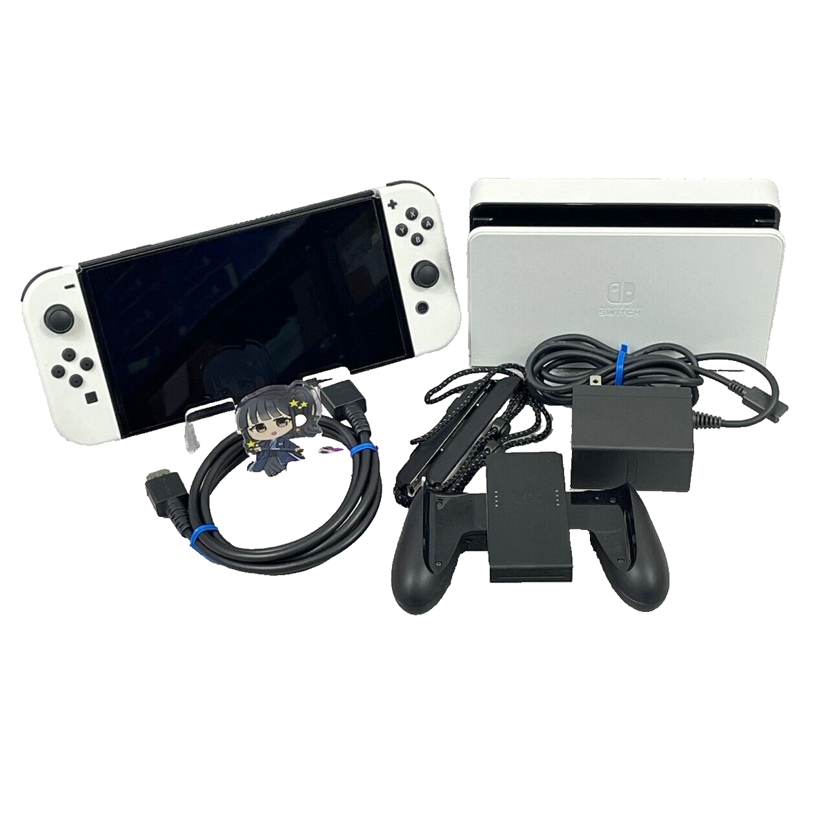 Nintendo Switch 64GB OLED White Console 1 Day Ship Excellent