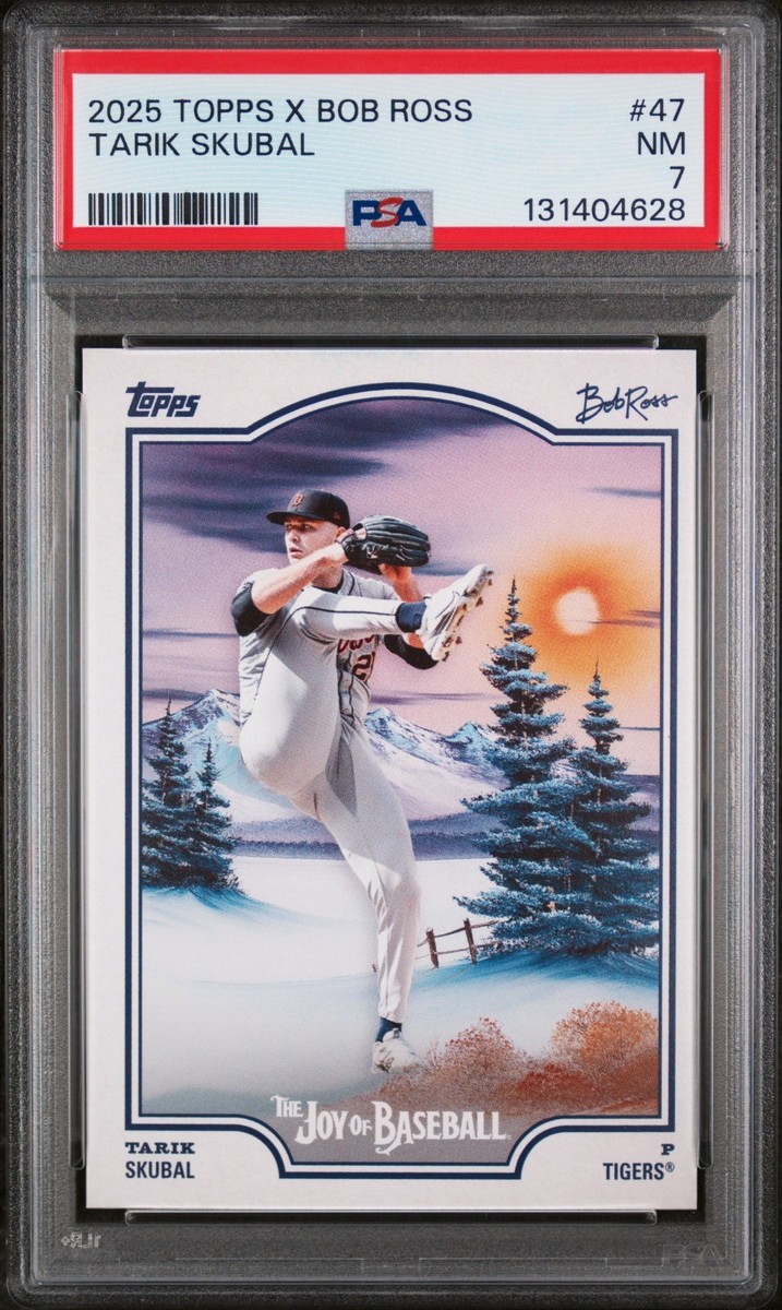 2025 Topps X Bob Ross the Joy of Baseball - Tarik Skubal #47 for