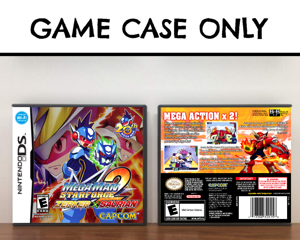 Mega Man Star Force 2: Zerker X Saurian (Nintendo DS, 2008) for
