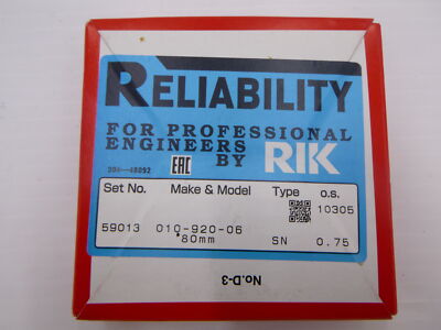 WSM 010-920-06 Piston Ring Set for 1996-2003 Kawasaki Jet Ski 1100