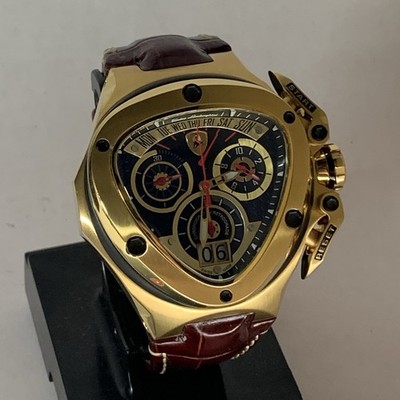 Tonino Lamborghini 3011 Spyder Watch Chronograph Black Dial Rare