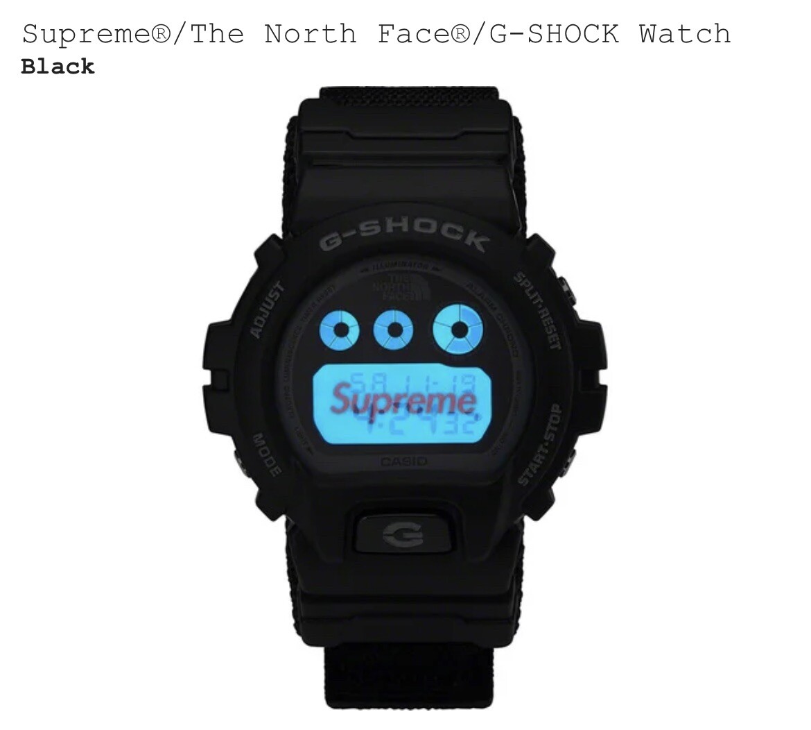 Brand New Supreme® x The North Face® x G-SHOCK Watch - Black