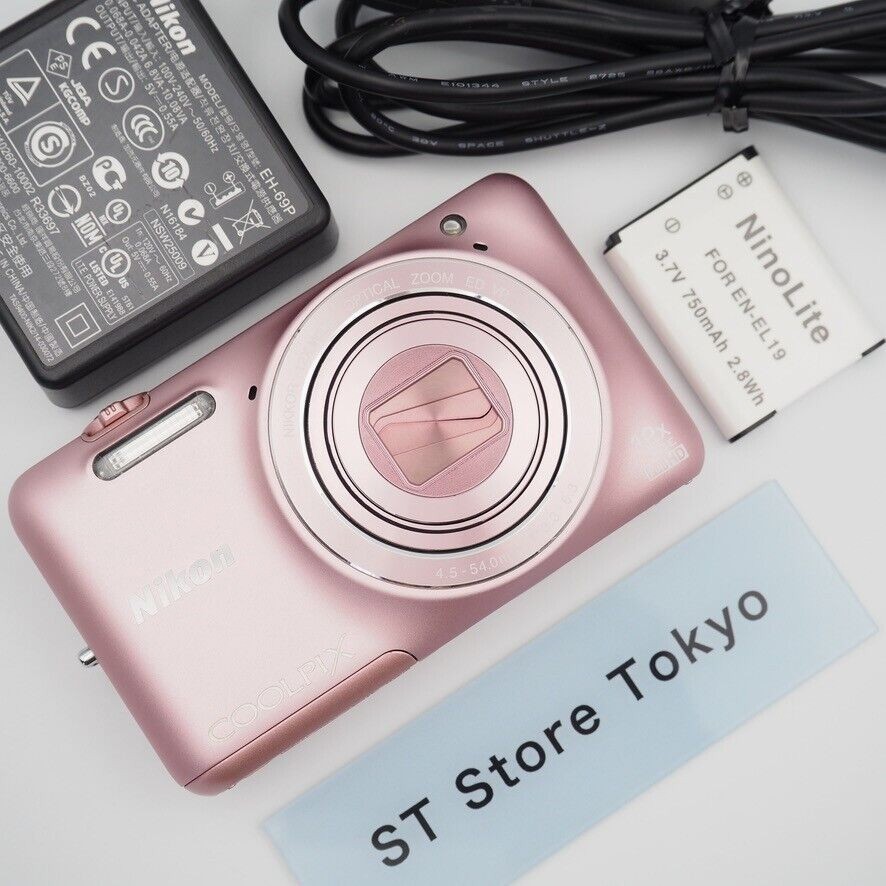 Near Mint] Nikon COOLPIX S6600 Pink 16.0MP Digital Camera w