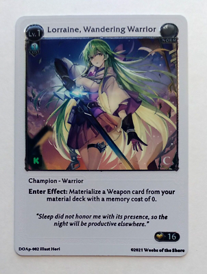 Grand Archive TCG: Lorraine, #1109/1285 Wandering Warrior Metal