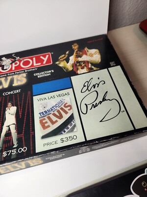 Parker Brothers Monopoly Elvis 25th Anniversary Collector's