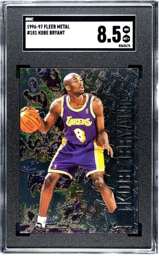 1996-97 Hoops Kobe Bryant Rookie Card #281 SGC 8.5 Graded NM-MT+