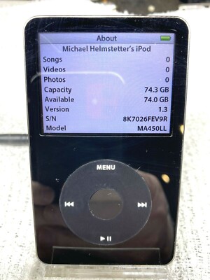 80GB iPod Video Classic 5.5th Generation Wolfson DAC Excellent