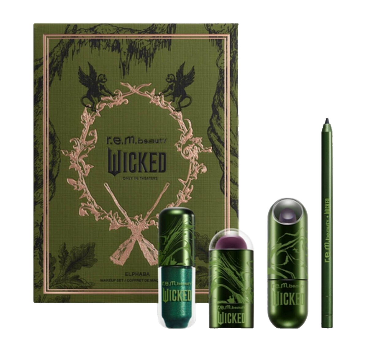 r.e.m. beauty x Wicked Elphaba makeup set rem beauty NEW available