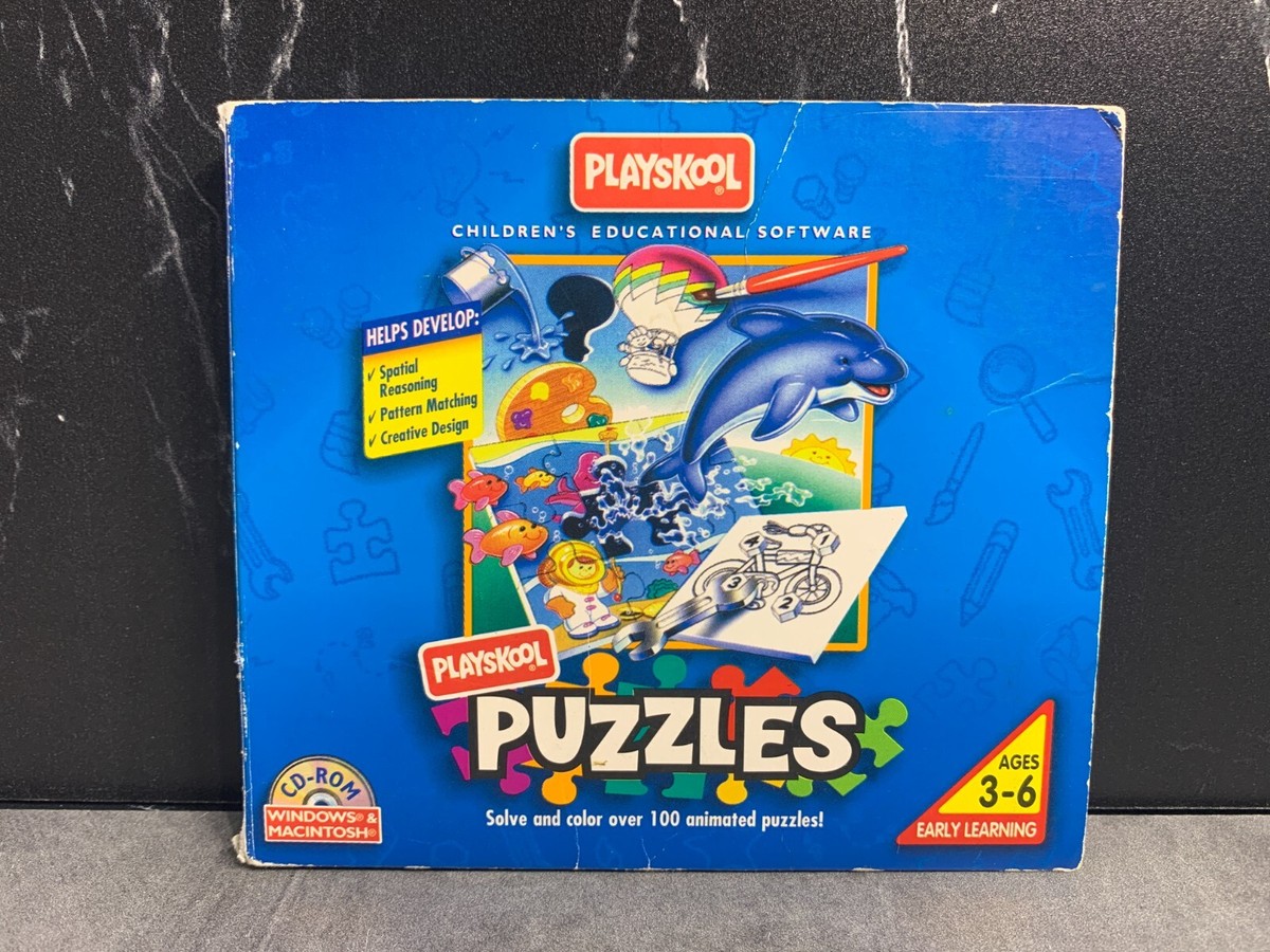 Playskool Puzzles CD for Windows 95 Macintosh PC Game - Manual