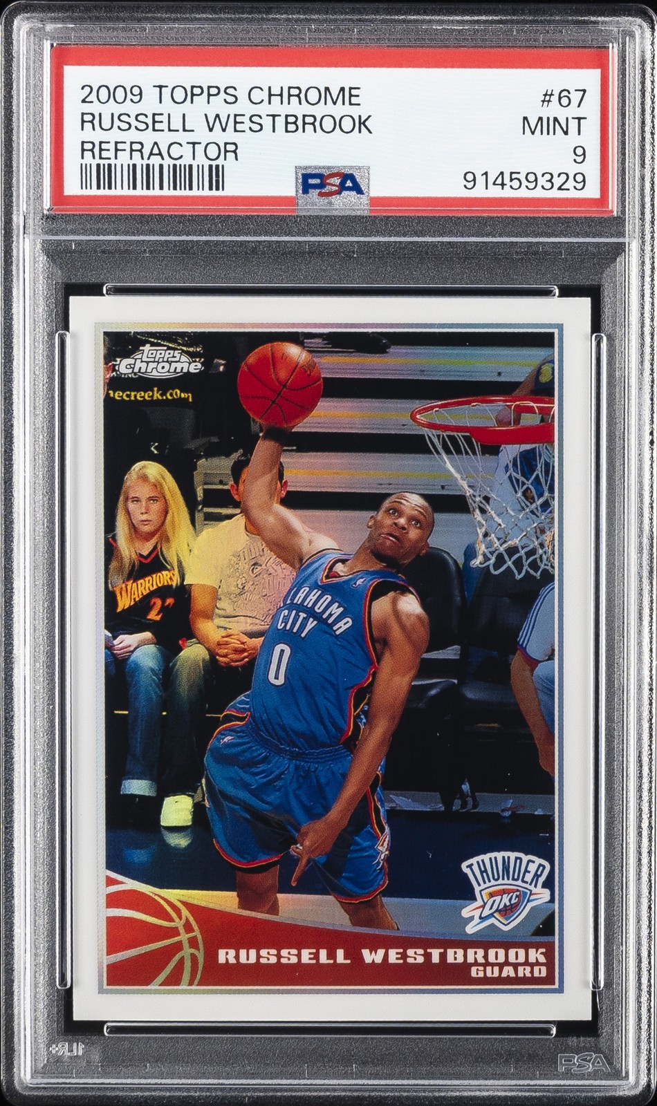 Russell Westbrook 2009 Topps #67 Chrome - Refractor /500 Price