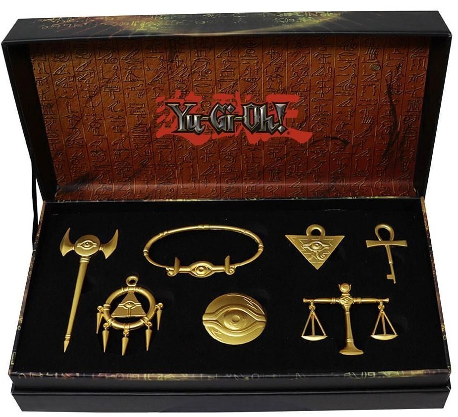 Yu-Gi-Oh! Replicas Premium Millenium Box Set of seven 24k gold