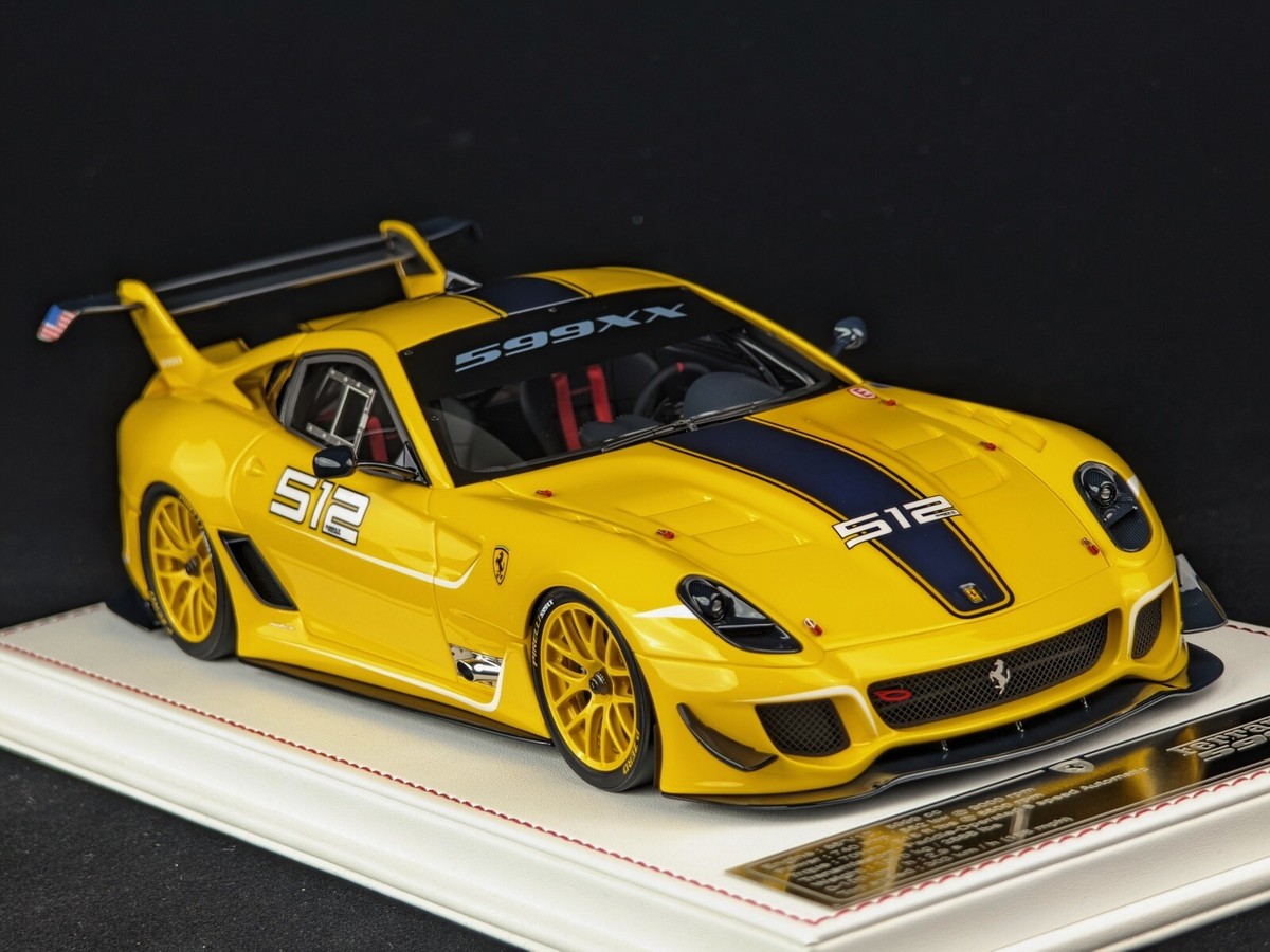 Ferrari 599XX EVO (Yellow 512, USA) [Davis & Giovanni] 1/18 scale