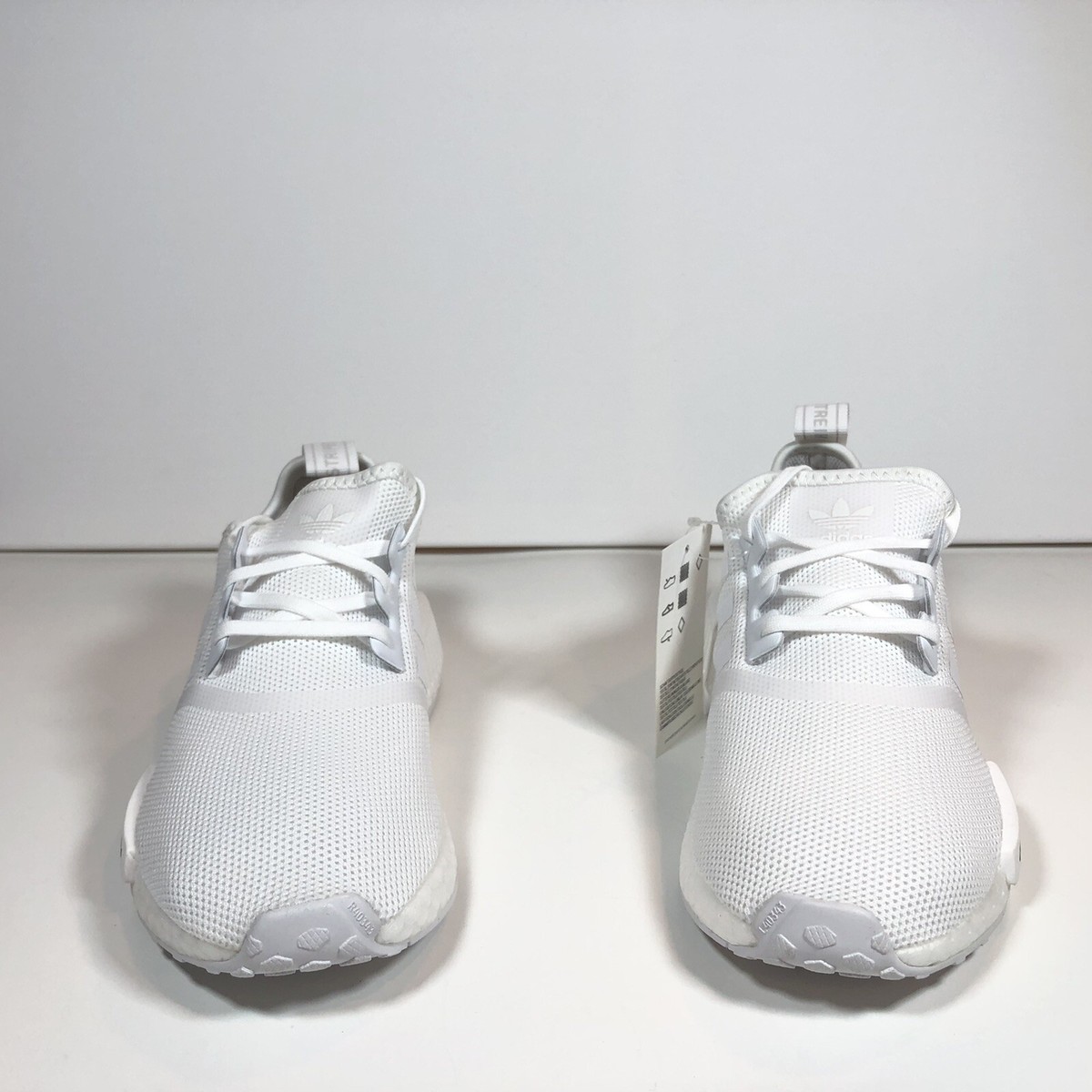 NEW Adidas NMD R1 J Shoes 'Triple White' FW0432 Size 4.5 Youth | eBay
