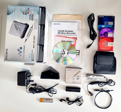 New Sony Walkman MZ-NF810 Net MD/Radio Discman Recorder Boxed +