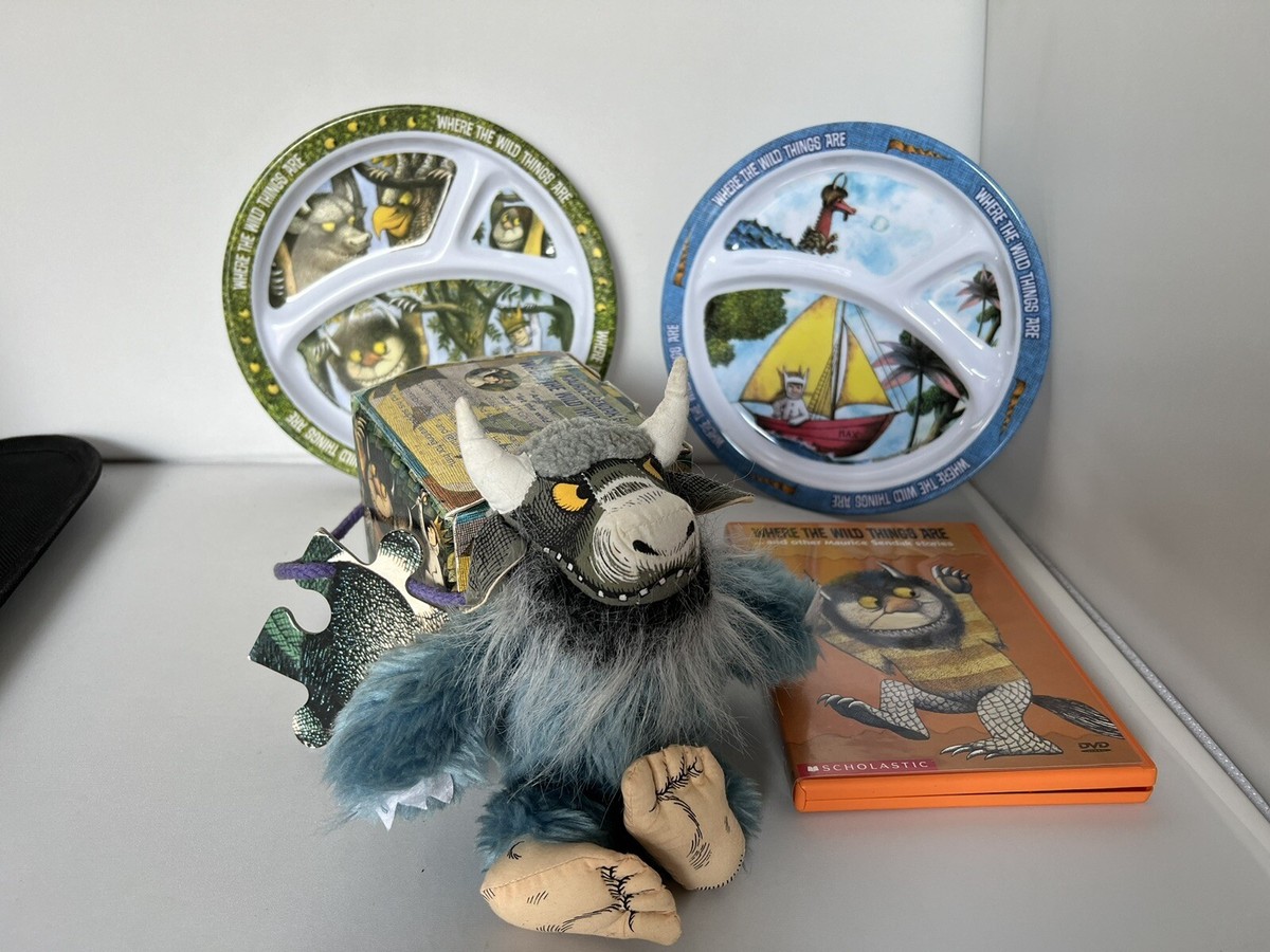 WHERE THE WILD THINGS ARE Melamine Ware 2P PLATE Sendak , Puzzle