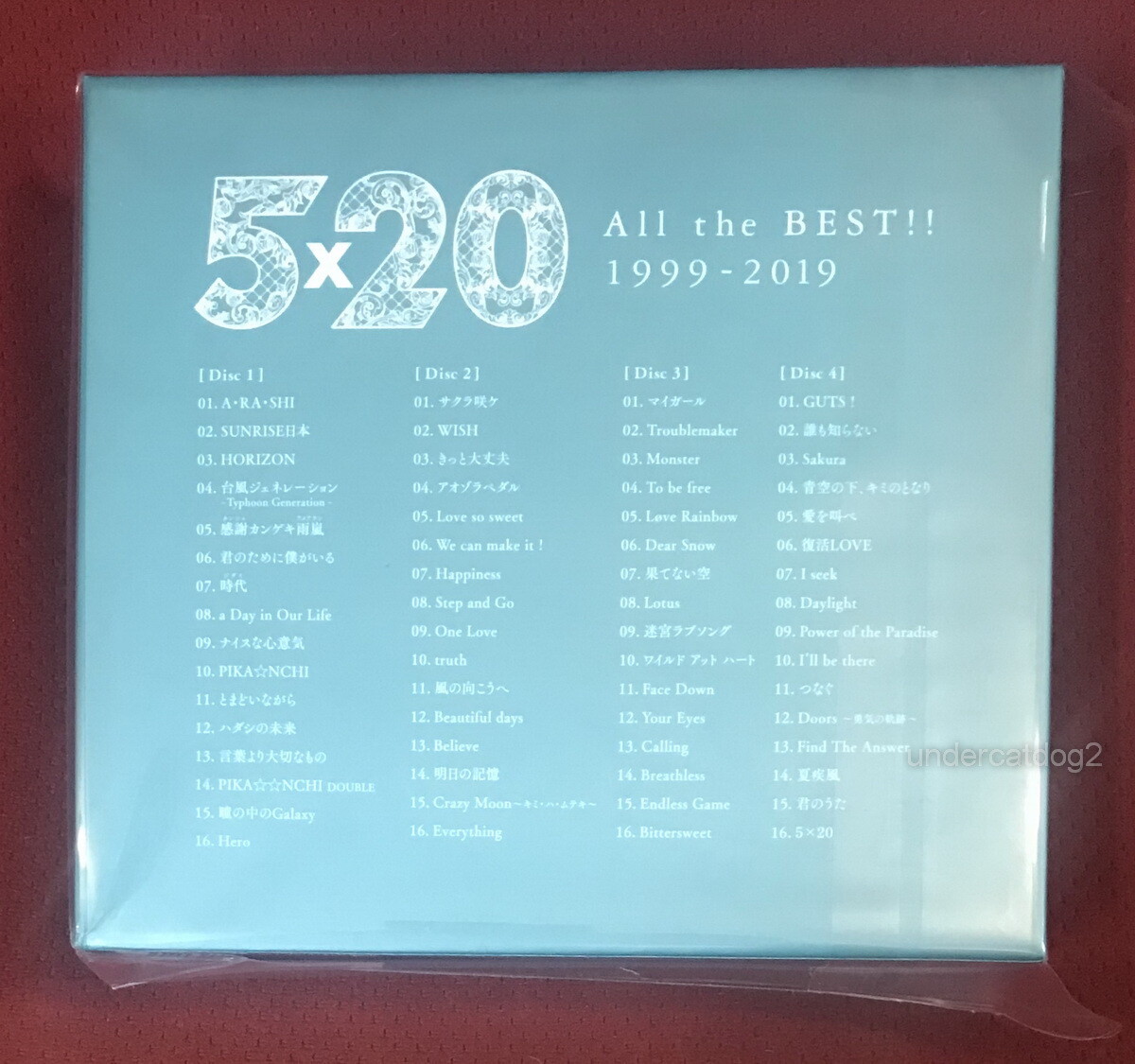 Arashi 5×20 All the BEST 1999-2019 [TYPE 2] Japan Ltd 4 CD+LIVE