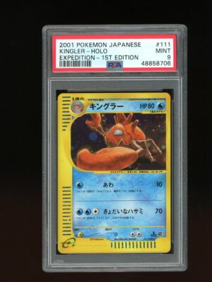 Pokemon PSA 9 MINT 2001 Kingler 1st Edition Japanese Expedition