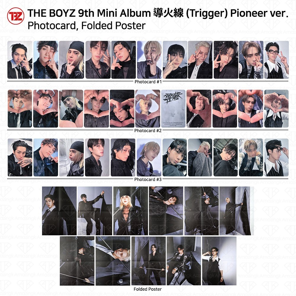 The Boyz 9th Mini Album 導火線 TRIGGER Pioneer Ver Photocard
