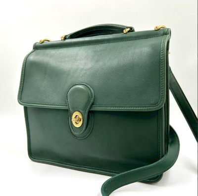 Coach Vintage - Willis Station Bag 9927 in Bottle Green, USA 90s