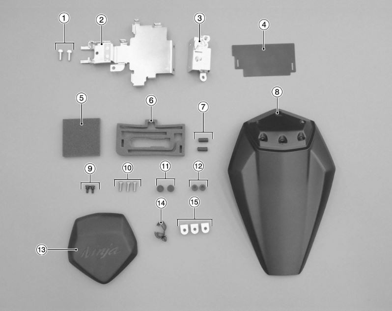 2019-2025 Kawasaki ZX-6R OE Genuine Seat Cowl | 999941116777