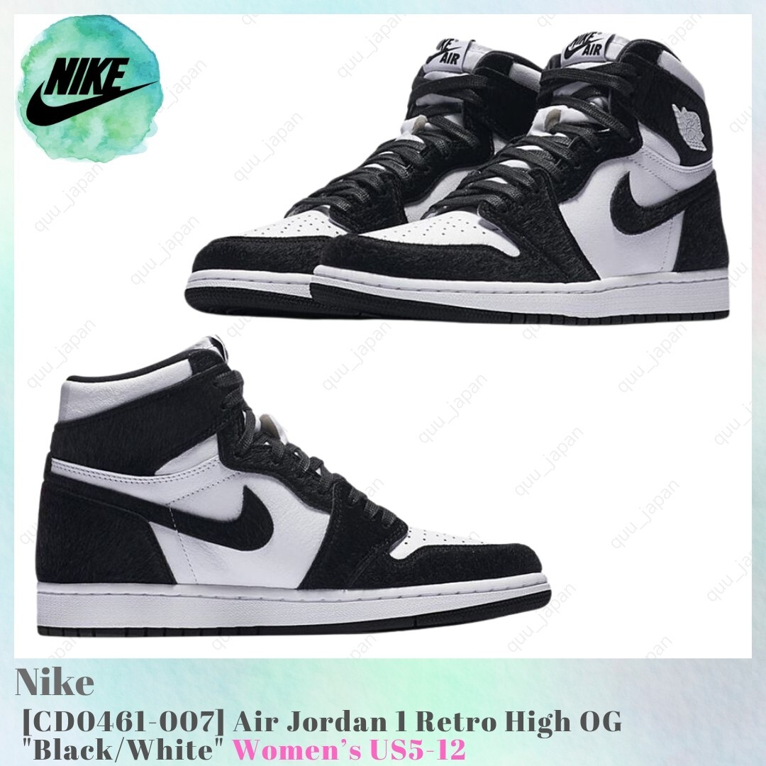 Nike Air Jordan 1 Retro High OG Black / White CD0461-007 Women's