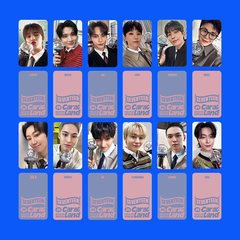 13pcs/set SEVENTEEN in CARAT Land 2025 Double-sided Self Made