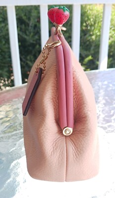 Coach C8288 SMALL Nora Peach Strawberry Kiss Lock Leather