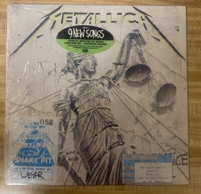 MetallicaAnd Justice For All 1988 OG 1st Press Vinyl 2X Signed
