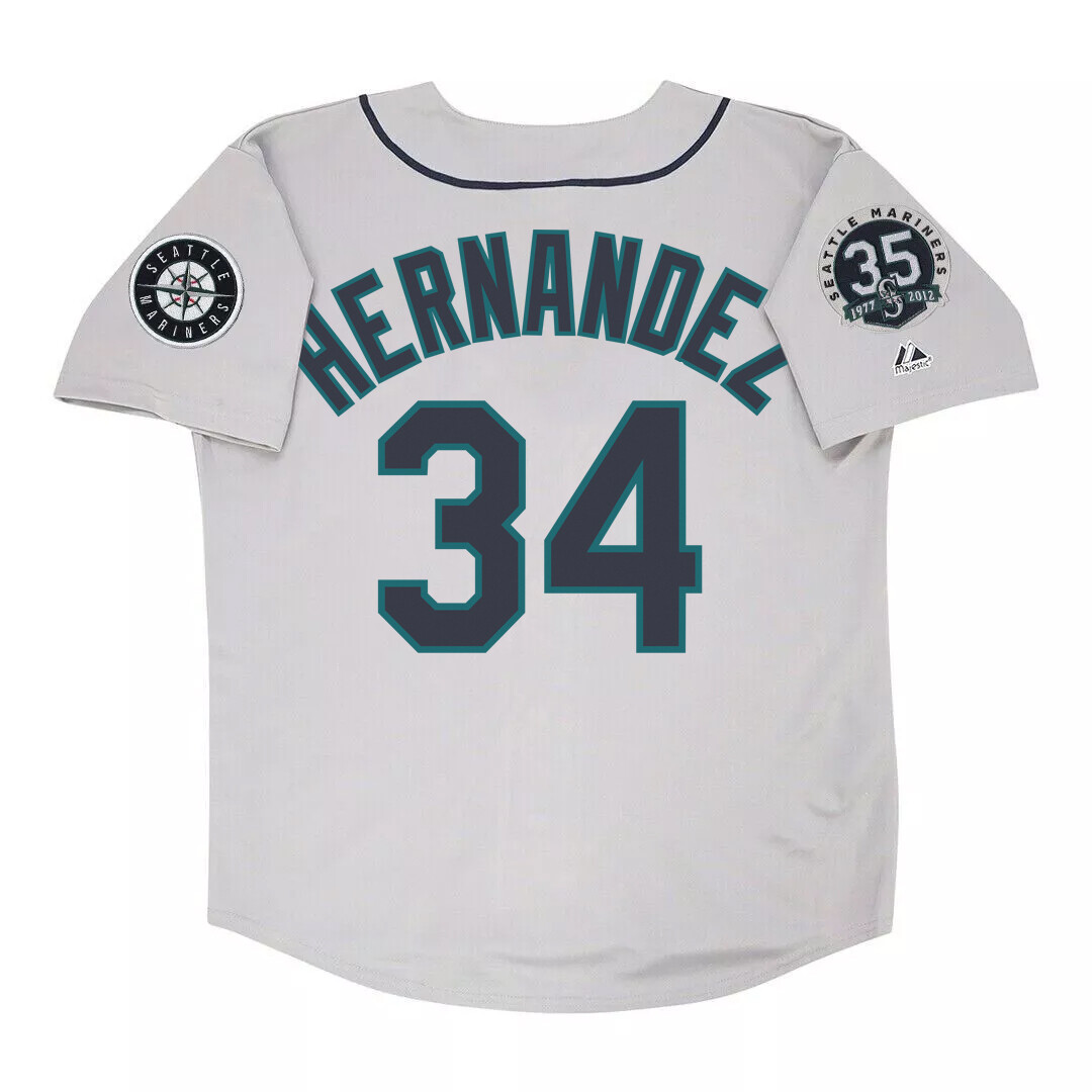 Felix Hernandez 2012 Seattle Mariners Home Road Alt Men 35th