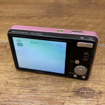 SONY Cyber-Shot DSC-W350 Pink 14.1MP Digital Camera Japanese only