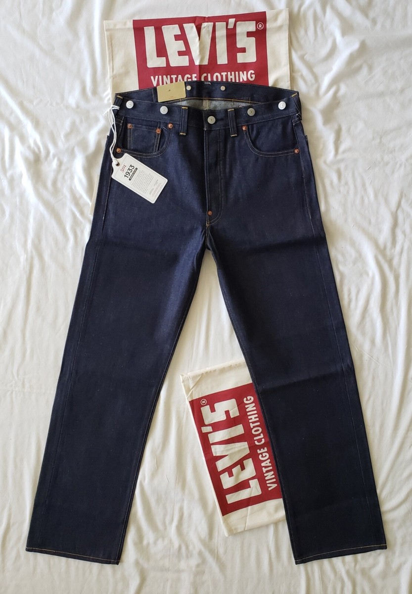 LEVI'S 1933 501 xx LVC Vintage Clothing Raw Selvedge 1937 Cinch