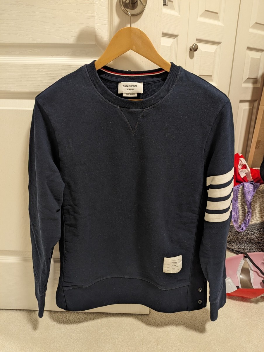 Thom Browne 100% cotton 4-bar sweater - 100% Authentic | eBay