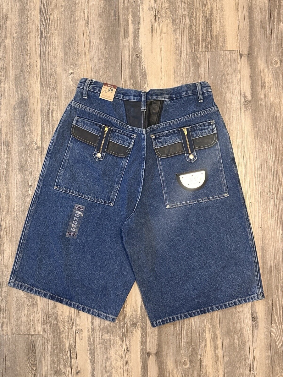 Vintage Paco Sport Jean Shorts Jorts Sz 34 Men's VTG RARE BAGGY