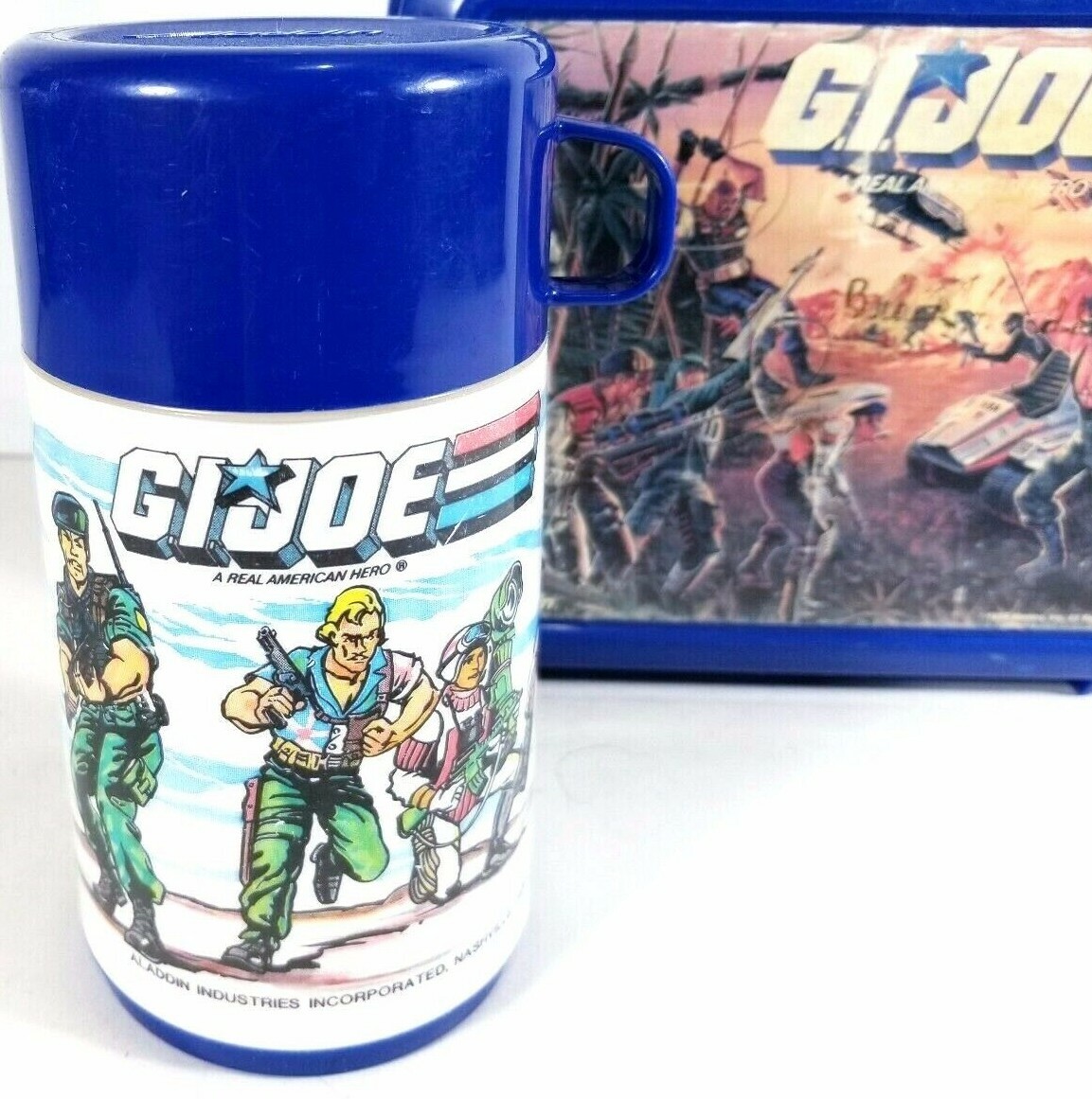 Vintage GI Joe Lunch Box and Thermos 1986 Aladdin | eBay